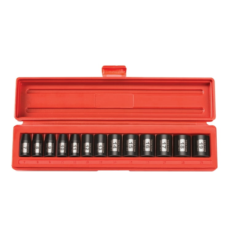 3/8 in. Drive 7-19 mm 6-Point Deep Impact Socket Set (13-Piece) 3/8 in. Drive 7-19 mm 6-Point Deep Impact Socket Set (13-Piece)