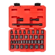 TEKTON 3/8 Inch Drive 6-Point Impact Socket Set, 37-Piece 1/4-1 in., 6-24 mm | SID91402