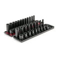thumbnail image 1 of TEKTON 3/8 Inch Drive 6-Point Impact Socket Set with Rails, 42-Piece (5/16-3/4 in., 8-19 mm) | SID91216, 1 of 3