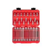 TEKTON 3/8 Inch Drive Hex Bit Socket Set with Case, 38-Piece 1/8 - 3/8 in., 3 - 10 mm | SHB91316
