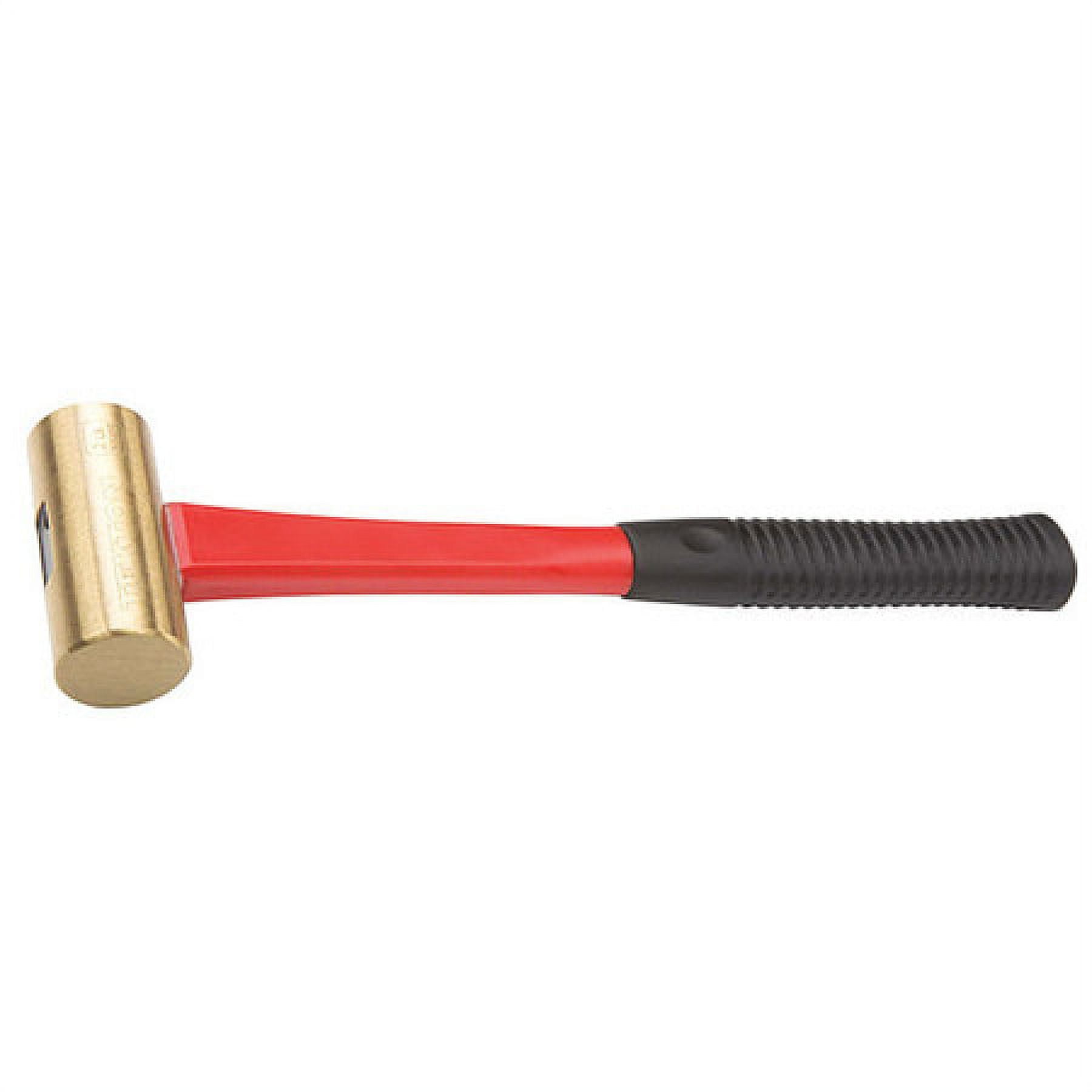 TEKTON 32 oz. Jacketed Fiberglass Brass Hammer 30905