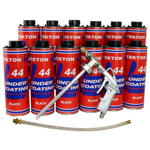 TEKTON 44 Black Undercoating Kit 12 Liters with Spray Gun BONUS Wand