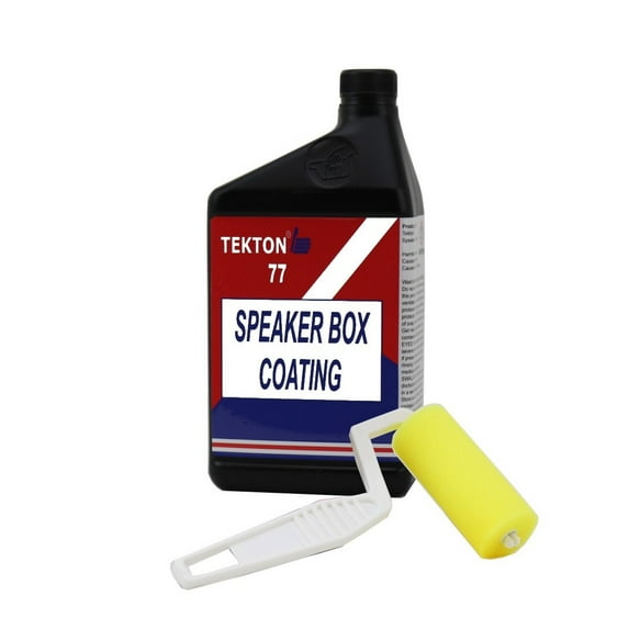 TEKTON 77 Speaker Box Coating Paint 1 Quart with 1 Roller