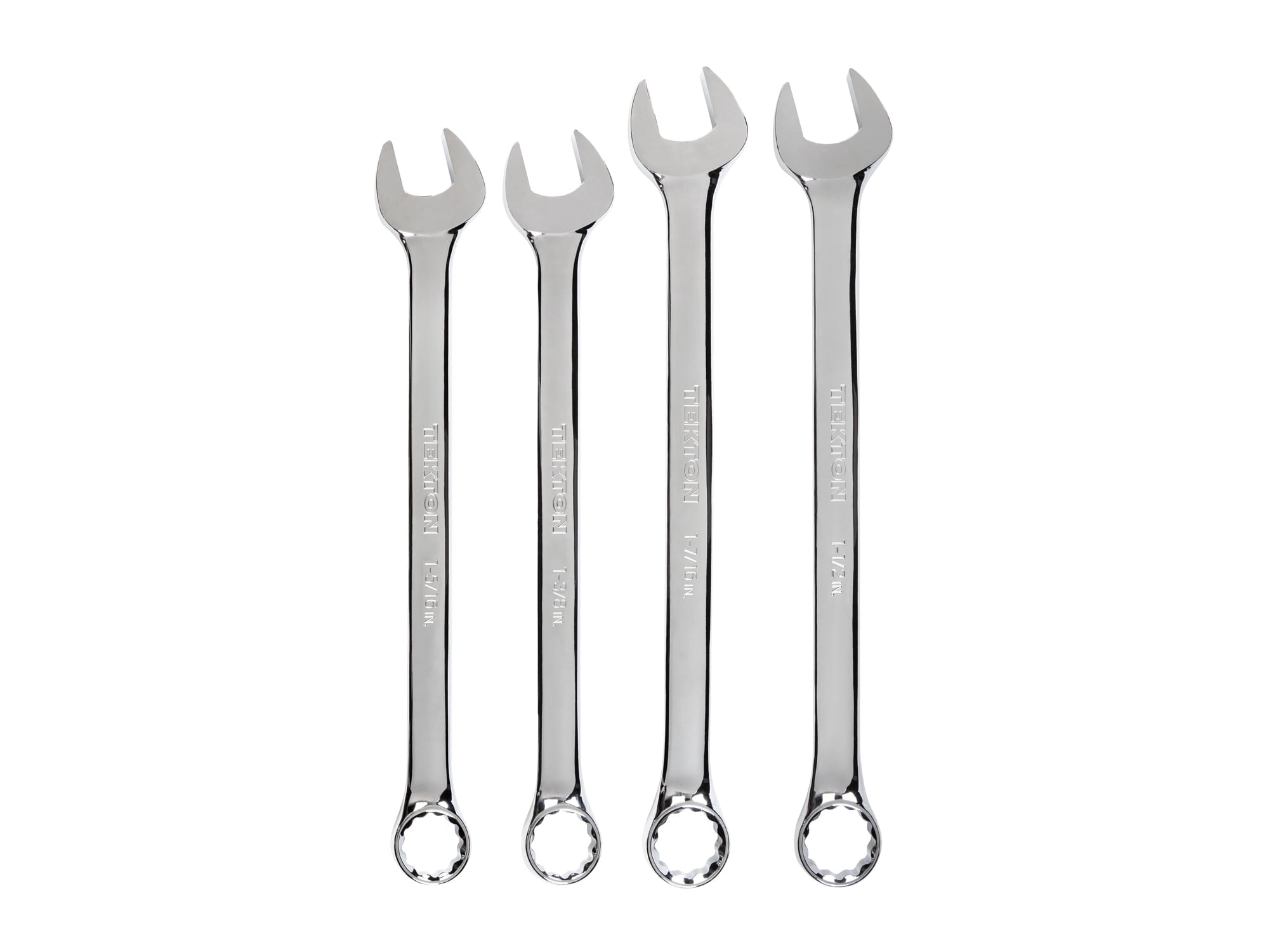 TEKTON Combination Wrench Set, 4-Piece (1 - 5/16 - 1-1/2 in.) | WCB90102