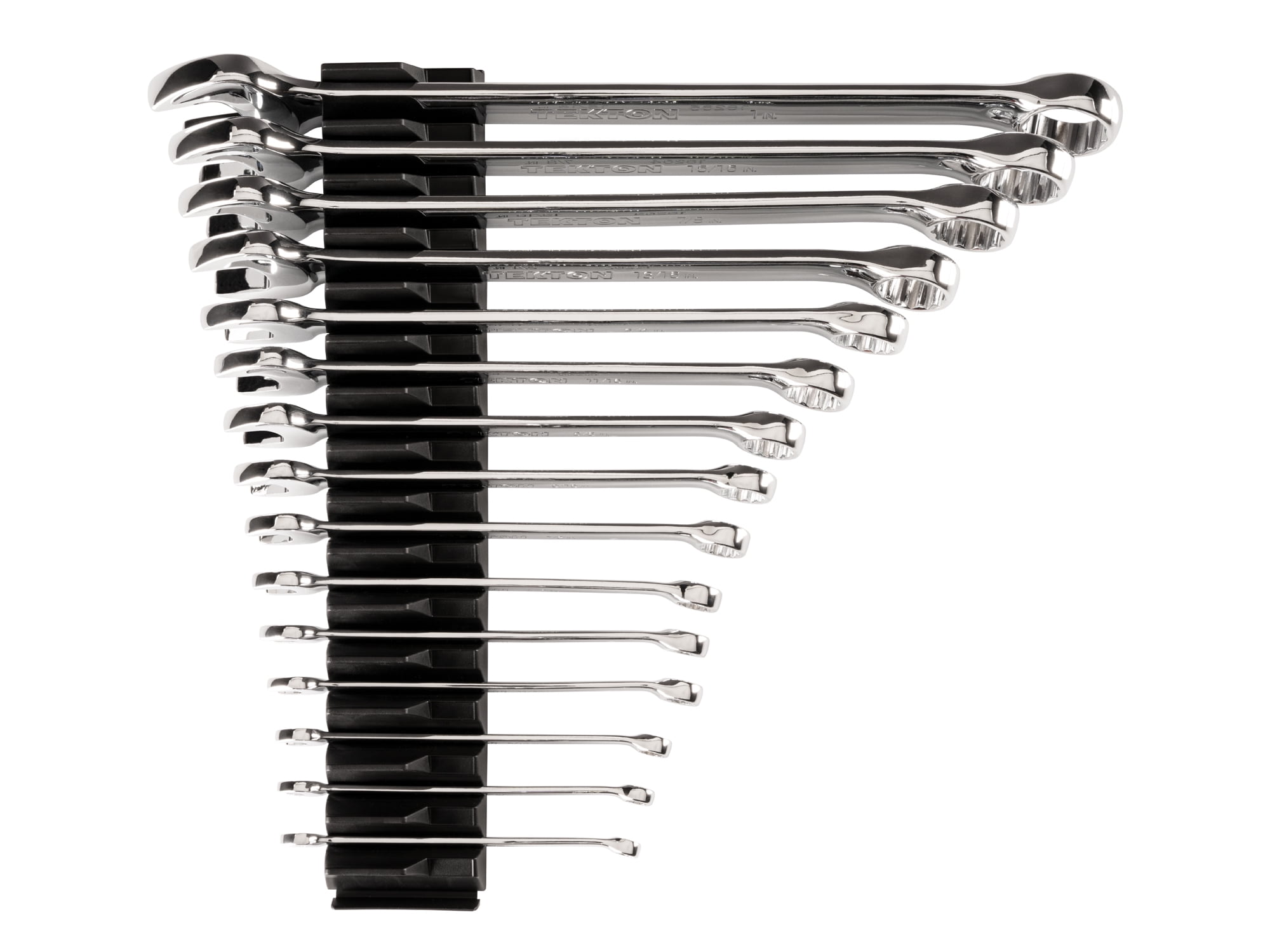 TEKTON Combination Wrench Set with Modular Wrench Organizer, 15-Piece (1/4 - 1 in.) | WCB95102