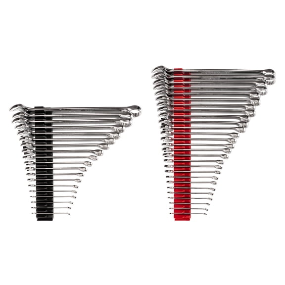 TEKTON Combination Wrench Set with Modular Organizers, 46-Piece (1/4 - 1-1/4 in., 6-32 mm) | WCB95303