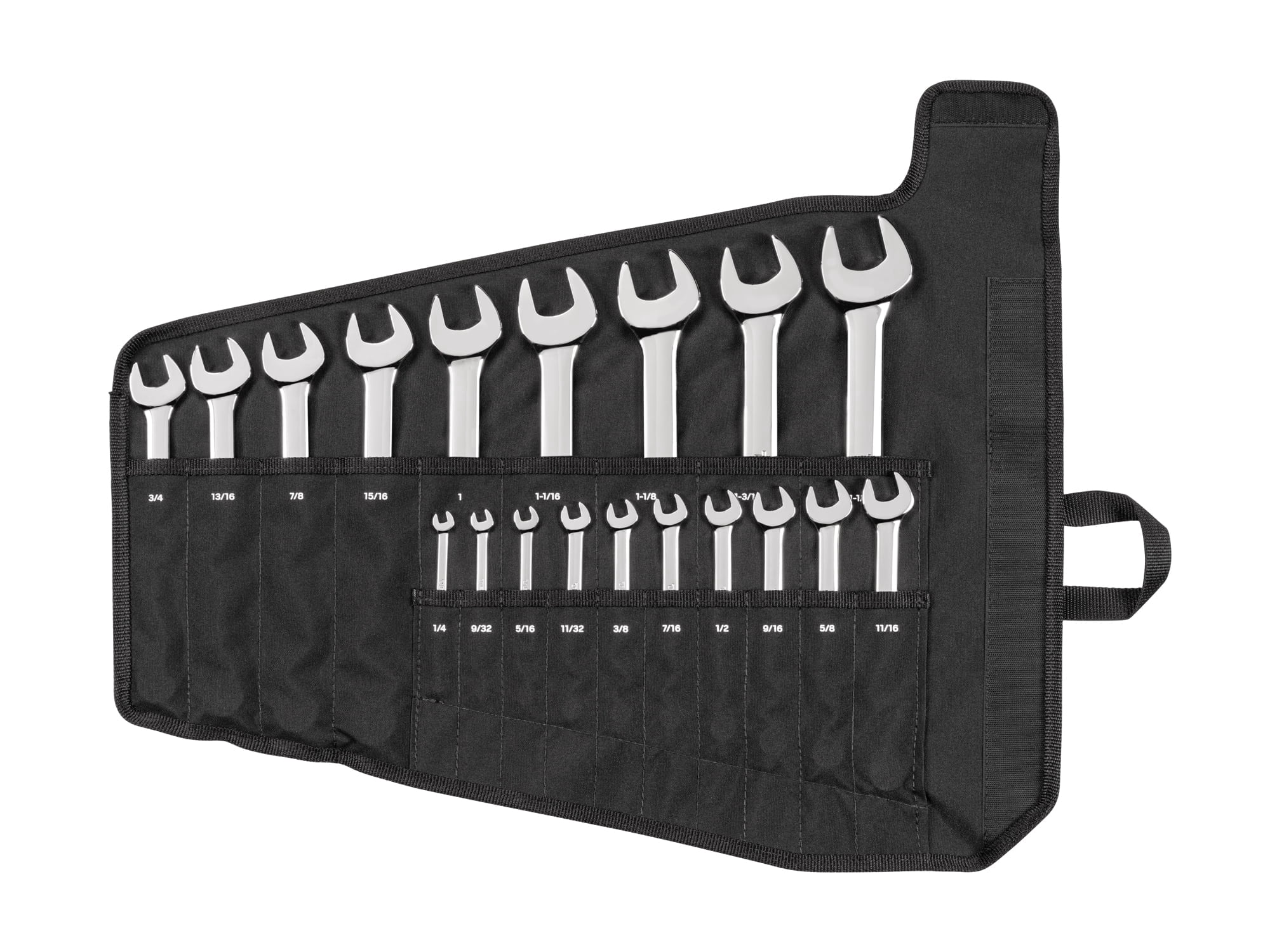 TEKTON Combination Wrench Set with Pouch, 19-Piece (1/4 - 1-1/4 in.) | WCB94103