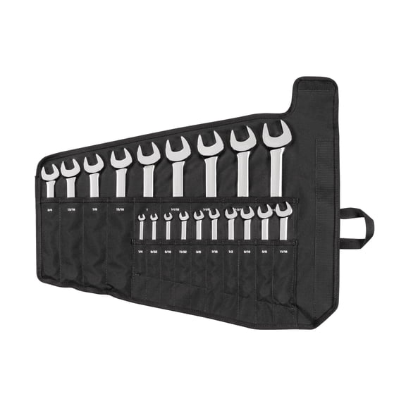 TEKTON Combination Wrench Set with Pouch, 19-Piece (1/4 - 1-1/4 in.) | WCB94103