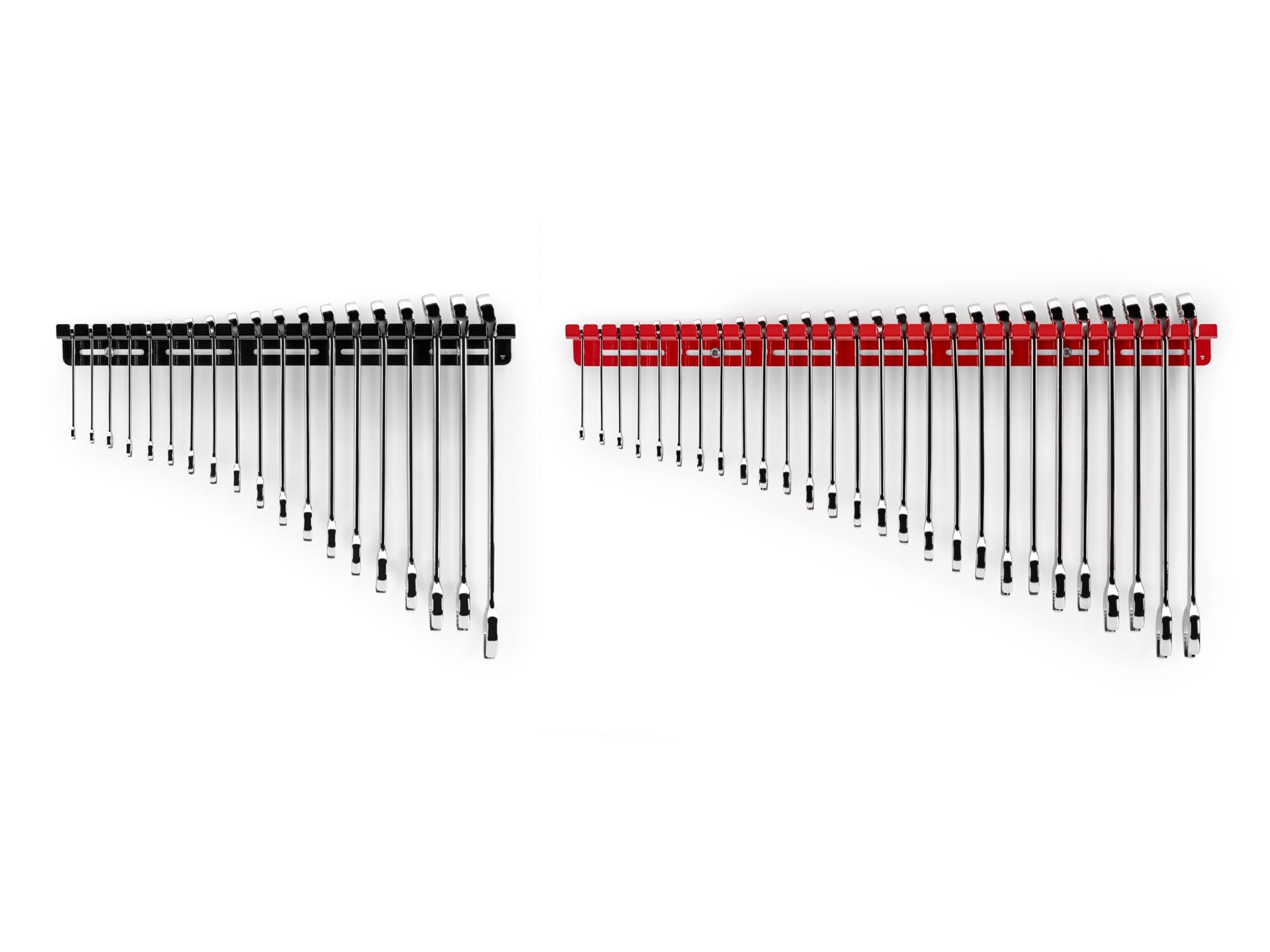 TEKTON Combination Wrench Set with Wall Hangers, 46-Piece (1/4 - 1-1/4 in., 6-32 mm) | WCB96301