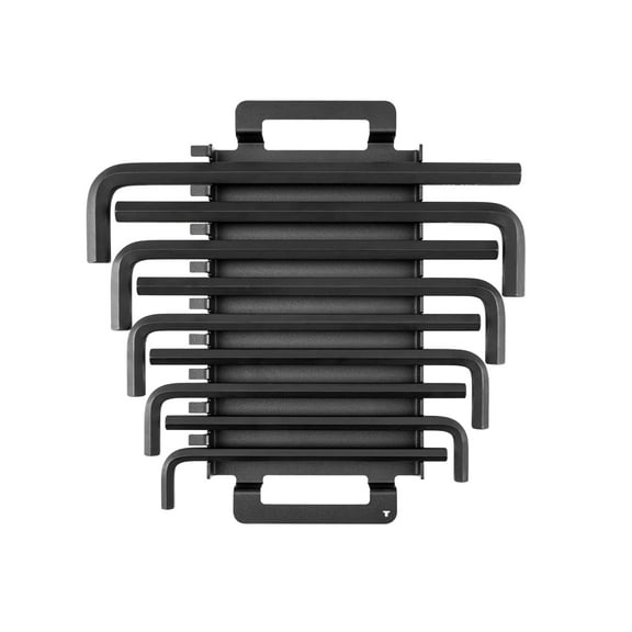 TEKTON Flat End Hex L-Key Set with Rack, 9-Piece (11-19 mm) | KLX92201