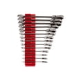 thumbnail image 1 of TEKTON Flex Head 12-Point Ratcheting Combination Wrench Set with Modular Wrench Organizer, 14-Piece (6-19 mm) | WRC95302, 1 of 6
