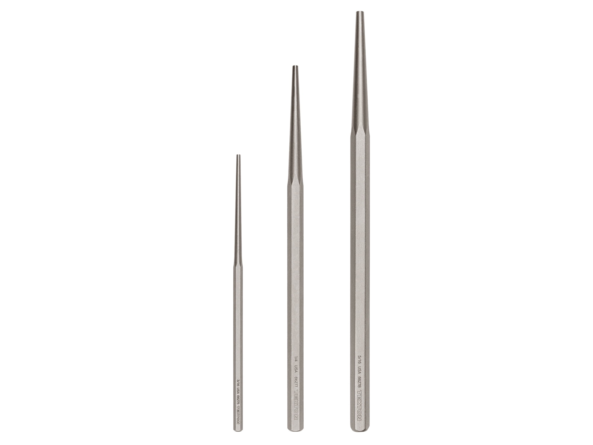 TEKTON Long Alignment Punch Set, 3-Piece (3/16, 1/4, 5/16 in.) | 66556 ...