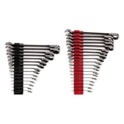 TEKTON Reversible 12-Point Ratcheting Combination Wrench Set with Modular Organizers, 34-Piece 1/4-1 in., 6-24 mm | WRC94305