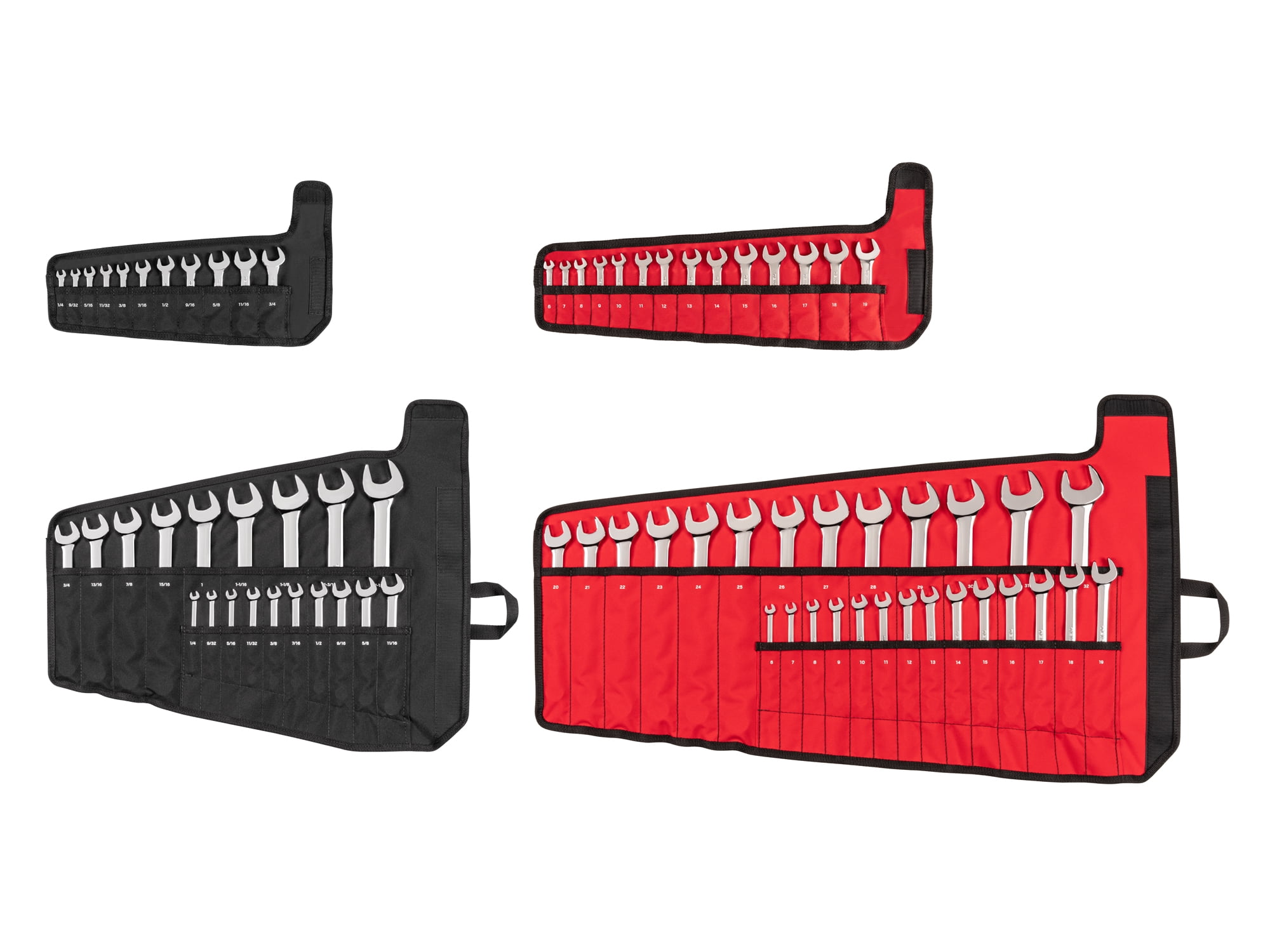 TEKTON Stubby and Standard Length Combination Wrench Set with Pouch, 71-Piece (1/4 - 1-1/4 in., 6 - 32 mm) | WCB94903