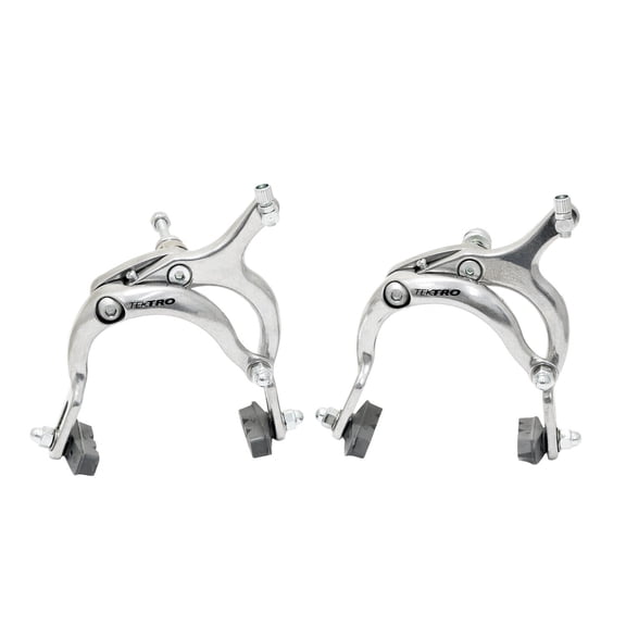 TEKTRO 900C Road Calipers Brake Set Dual Pivot 72-92mm Nutted Mount , Silver #MH2649
