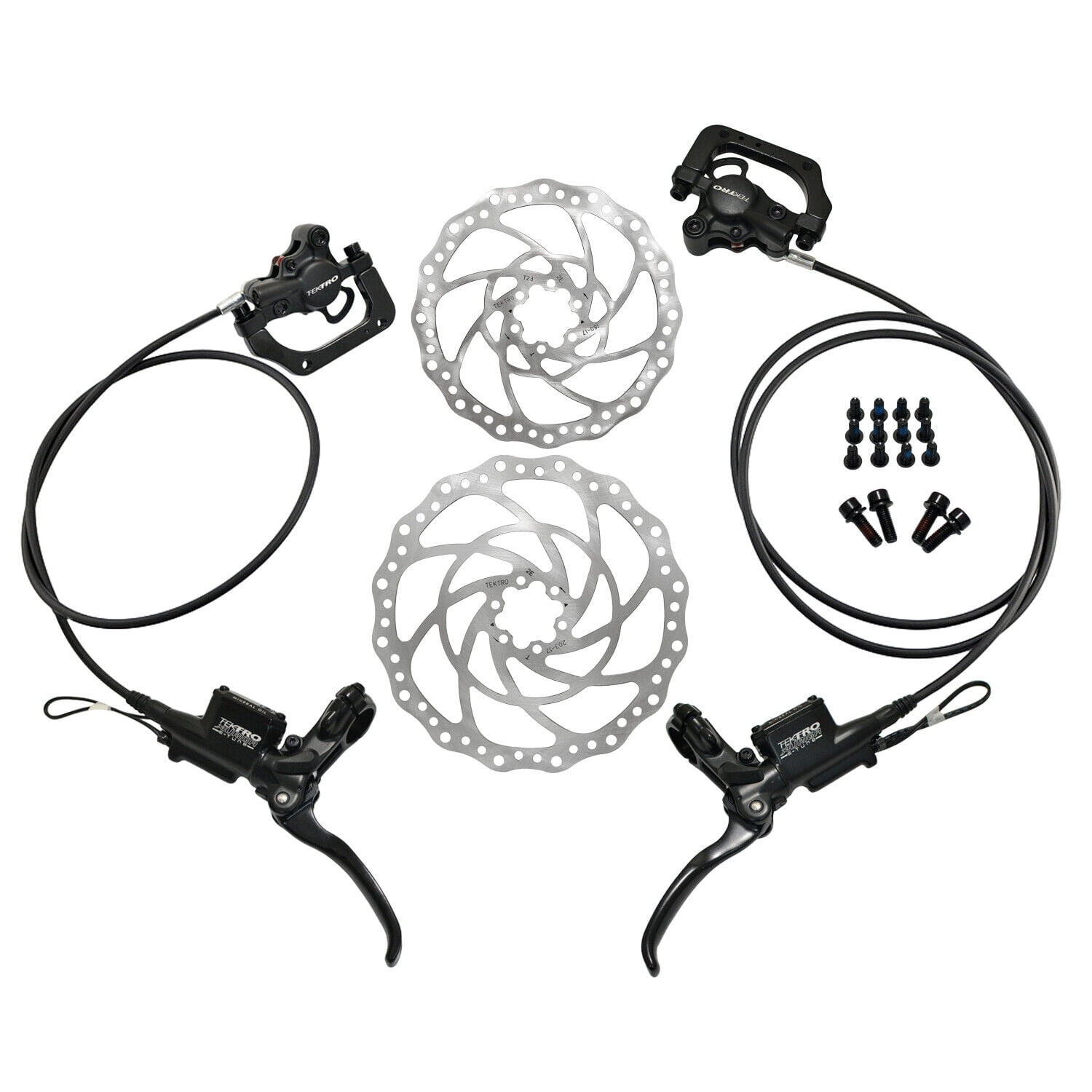 ブレーキ TEKTRO HD-E530 E-Bike Disc Brake Dual Piston Caliper w/Sensor Control, MH2712 TEKTRO HD-E530 E-Bike Disc Brake Dual Piston Caliper w/ Sensor