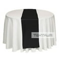 thumbnail image 1 of TEKTRUM 14 X 108 INCH 14"X108" SATIN TABLE RUNNER - BLACK COLOR  (Set of 5), 1 of 2