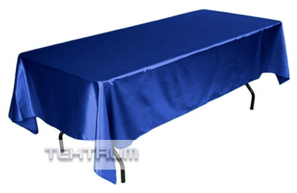 TEKTRUM 60 X 102 INCH 60"X102" RECTANGULAR SILKY SATIN TABLECLOTH ...