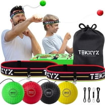TEKXYZ Boxing Reflex Ball Family Pack, Boxing Game for Improving Reflex, Timing, Accuracy, Focus and Hand-Eye Coordination for Kids and Adults