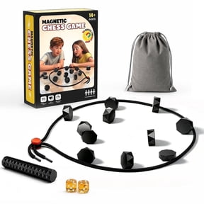 TekXYZ Strategy Board Game With String -20 Stones & Adjustable Rope, Portable Travel Game for Family & Camping, Fun for Adults & Teens (Ages 14+)