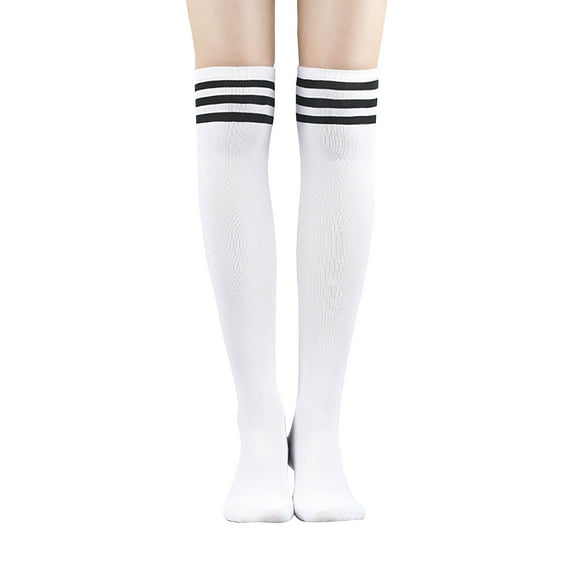 TEL0LY Thigh High Socks Sizes in Regular, Knee High Stockings ,White Stockings for Women