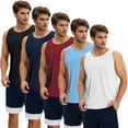 thumbnail image 1 of TELALEO 5 Pack Men's Quick Dry  Tank Tops Breathable Sleeveless Muscle Shirts for Active Men, Size L, 1 of 7