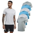 thumbnail image 1 of TELALEO Men's 6 Pack Workout Shirts Athletic Active Tops, Moisture Wicking & Quick Dry Performance T-Shirts,L, 1 of 6