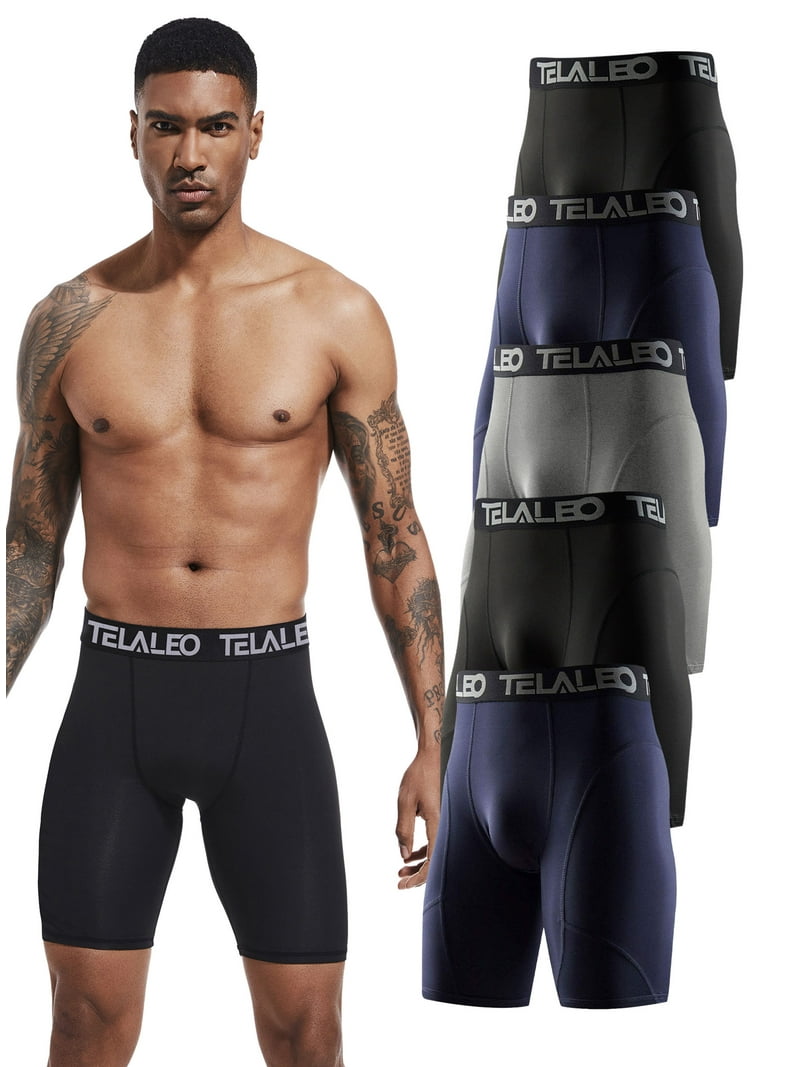 TELALEO Mens Athletic Shorts Pack Performance Breathability