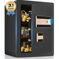 thumbnail image 1 of SRWTRCHRY  3.1 CU.ft Electronic Biometric Safe Box with Fingerprint Lock, Home Safe Cabinet Security Box Digital Keypad Safe with Fireproof Bag, 1 of 14