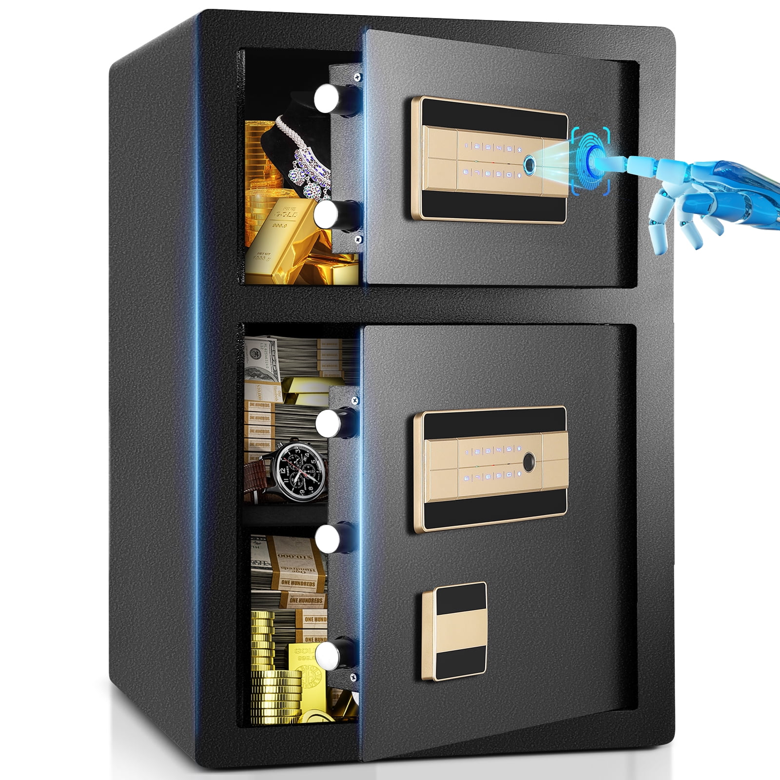 TELAM 7.2 CU. ft Safe Box Home Large Fireproof Waterproof Safes