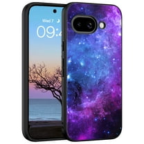 TELASO Compatible with Google Pixel 9A Case Nebula Pattern Compatible with Mag-Safe Tpu Protective Phone Case for Google Pixel 9A Blue