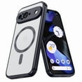 thumbnail image 1 of TELASO for Google Pixel 9 Case Compatible with Mag-Safe 6.3" Magnetic Plated Slim Thin Non-Yellowing Clear Transparent Shockproof Soft Tpu Electroplated Bumper Phone Case for Pixel 9 Black, 1 of 9