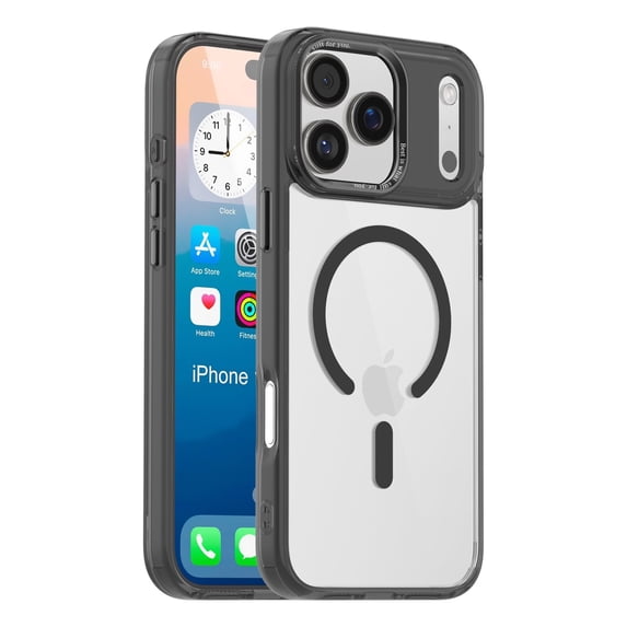 TELASO for iPhone 17 Pro Max Case Black Compatible with Mag-Safe 6.9" Protection Case for iPhone 17 Pro Max Case Black