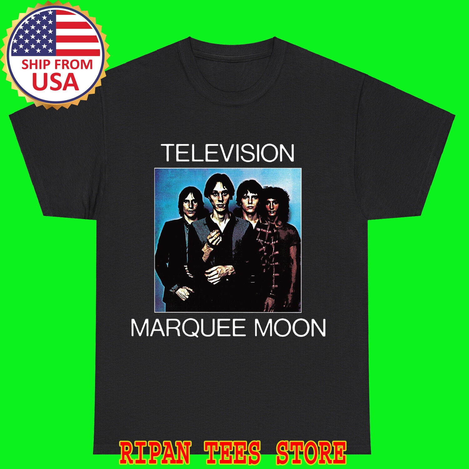 TELEVISION Marquee Moon Black T-Shirt Size S - 5XL - Walmart.com