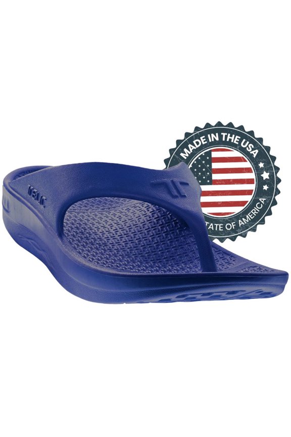 TELIC Adult Unisex Energy Flip Flops, Deep Ocean XS (US-102-04-XS)