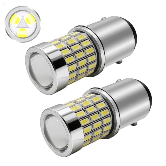 TELLIGIBLE 1157 LED Bulbs, 3030+3014 SMD Super Bright, BAY15D 2057 2357 7528 Replacement Turn Signal Brake Tail Light Parking Lights, Pack of 2