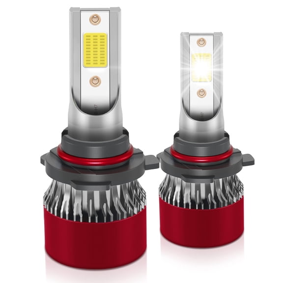 TELLIGIBLE 9006 LED Headlight Bulbs, 900% Brighter 6500K Cool White, LED Headlights Bulb for High Beam Low Beam, Easy Installation, Pack of 2, Compatible with Multiple Cars