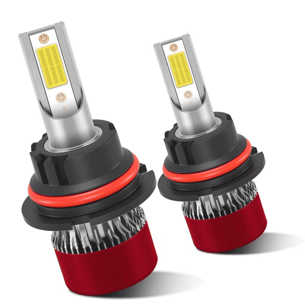 TELLIGIBLE 9007 LED Headlight Bulbs, 6500K Cool White, HB5 Headlights Bulb, Standard High Low Beam, Easy Installation, Pack of 2, Compatible with Multiple Cars