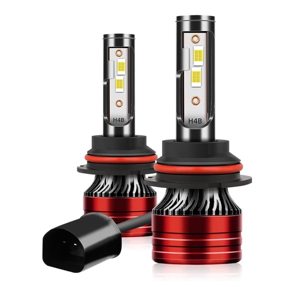 TELLIGIBLE 9007 LED Headlight Bulbs, 6500K Cool White, HB5 Headlights Bulb, Standard High Low Beam, Easy Installation, Pack of 2, Compatible with Multiple Cars
