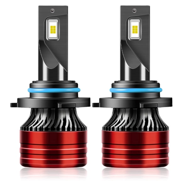TELLIGIBLE 9012 LED Headlight Bulbs, 900% Brighter 6500K Cool White, LED Headlights Bulb for Headlight Hi/Low Beam, Pack of 2, Easy Installation, Compatible with Multiple Cars