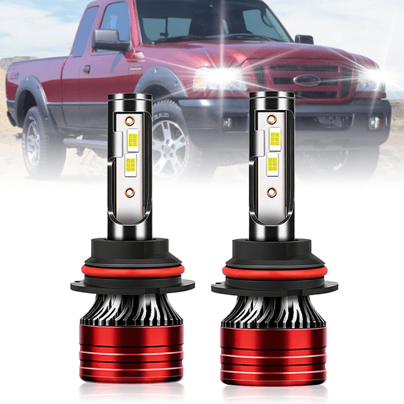 TELLIGIBLE For Ford Ranger 2001-2011 LED Headlight Bulbs, 6000K LED Headlights Hi-Lo Beam Bulbs,2pcs