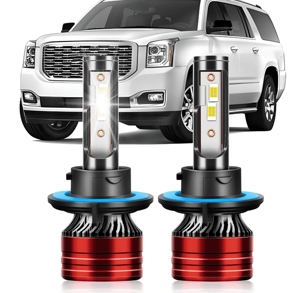 TELLIGIBLE For GMC Yukon Hybrid 2008-2013 LED Headlight Bulbs, 6000K LED Headlights Hi-Lo Beam Bulbs,2pcs