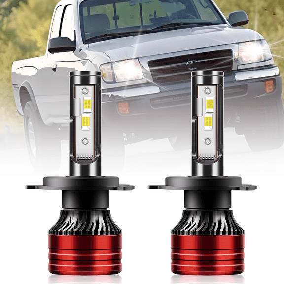 TELLIGIBLE For Toyota Tacoma 1998-2004 LED Headlight Bulbs, H4/9003 High/Low Beam, 12000LM 6500K Cool White, 1:1 Halogen Size, Pack of 2, Plug and Play