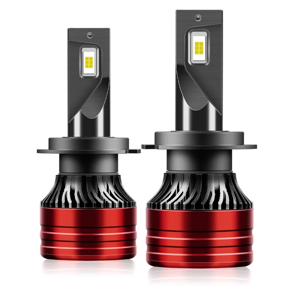 TELLIGIBLE H7 LED Headlight Bulbs, 900% Brighter 6500K Cool White, LED Headlights Bulb for High Beam Low Beam, Pack of 2, Easy Installation, Compatible with Multiple Cars