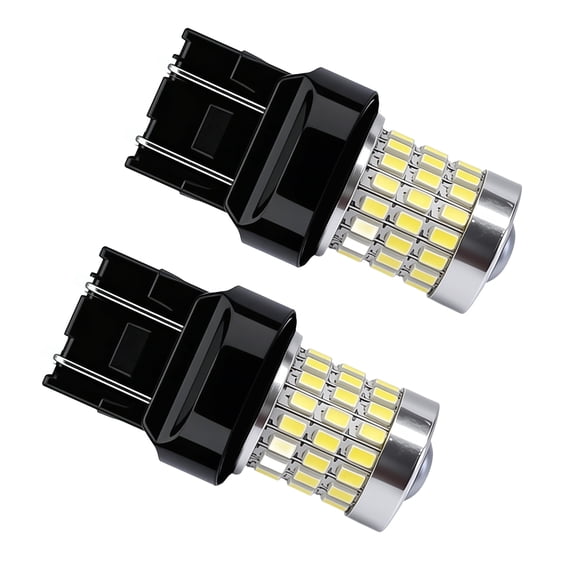 TELLIGIBLE T20 7443 LED Bulbs, 3030+3014 SMD Super Bright 6000K White LED Bulbs for Back-up Reverse/Turn Signal Lights Blinker/Brake Lights Stop Light Tail/DRL Light Lamp, Pack of 2
