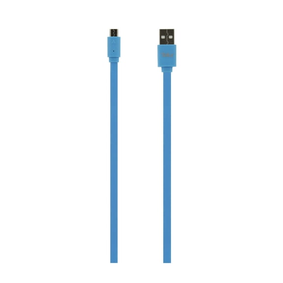 TELLUR Basic Data Cable, USB to Micro USB, 1m, Blue, Compatible devices Android phones or Bluetooth speakers