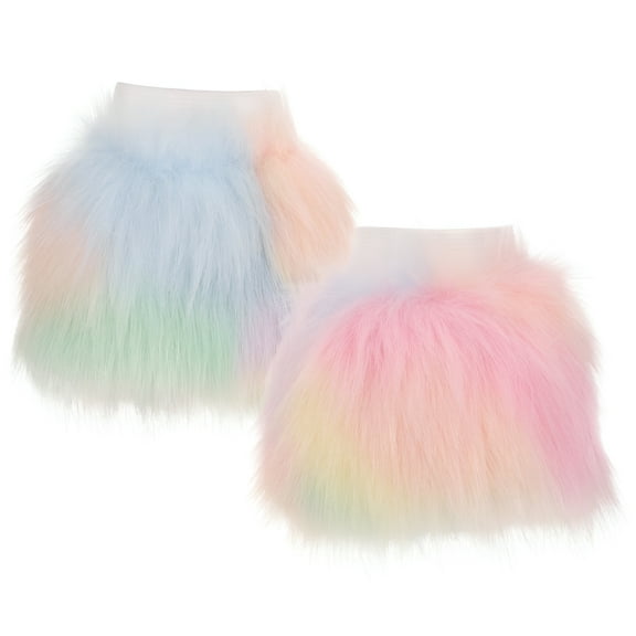 TELOLY 1 Pair Furry Wrist Cuffs Arm Warmers Women Handcuffs Female Arm Warmers Cuffs