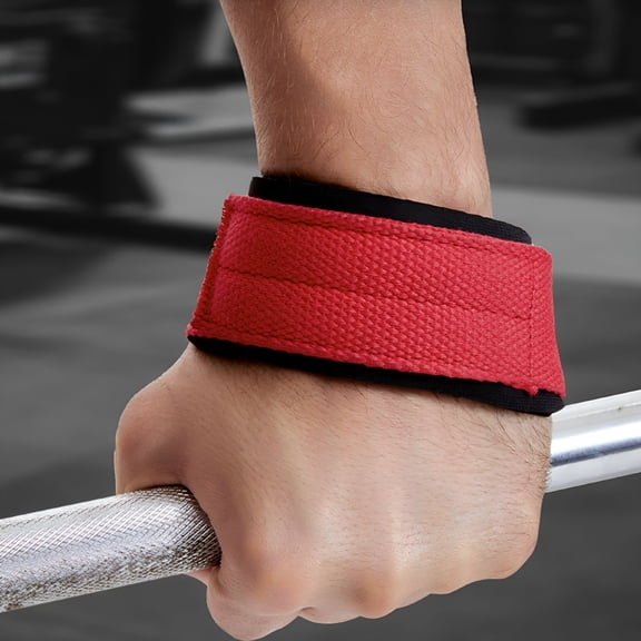 TELOLY 1 Pair Lifting Straps for Strength Training Fitness Pull Straps Grip Support Wrist Strap for Bodybuilding Weightlifting Gym Deadlift Workout Blue Size M