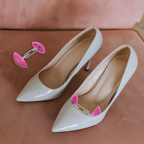 TELOLY 1 Pair Shoe Widener Stretcher for Women Leather Shoes Stylish Design 8X6CM Aluminum and ABS