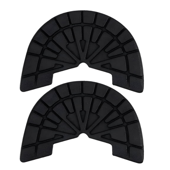 TELOLY 1 Pair Wear-resistant Outsole Insoles Shoes Repair Anti-Slip Self-Adhesive Sole Protector Sneakers Sticker Heel Rubber Shoe Pads Black XL